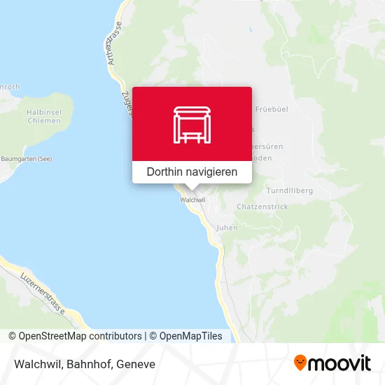 Walchwil, Bahnhof Karte