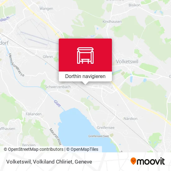 Volketswil, Volkiland Chliriet Karte