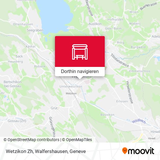 Wetzikon Zh, Walfershausen Karte