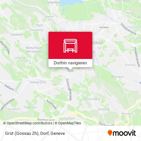 Grüt (Gossau Zh), Dorf Karte