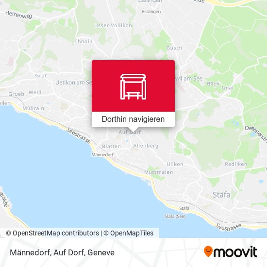 Männedorf, Auf Dorf Karte