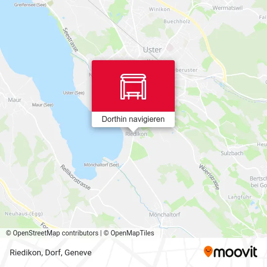 Riedikon, Dorf Karte