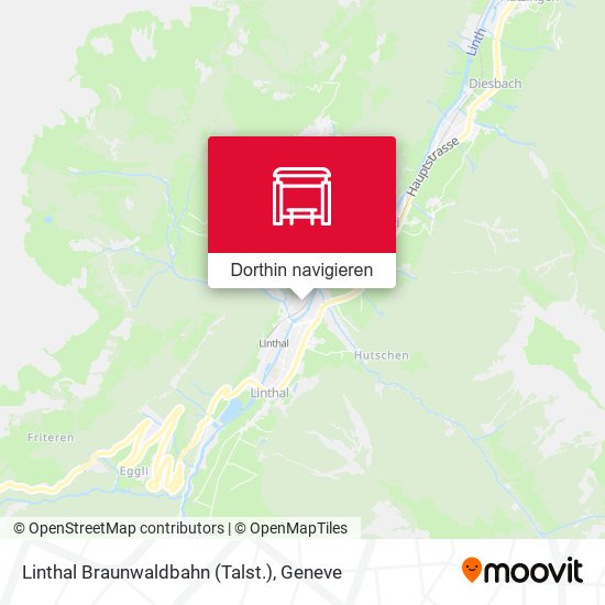Linthal Braunwaldbahn (Talst.) Karte