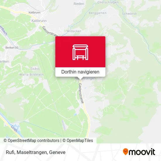 Rufi, Maseltrangen Karte