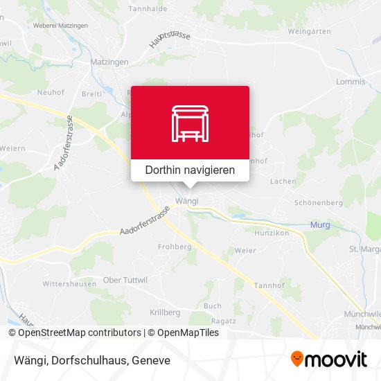 Wängi, Dorfschulhaus Karte