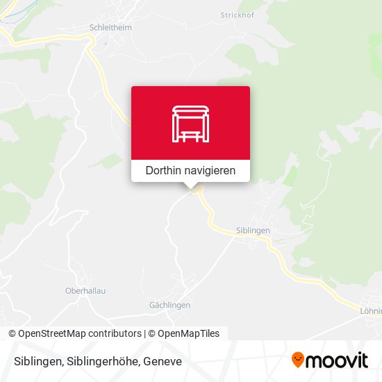 Siblingen, Siblingerhöhe Karte