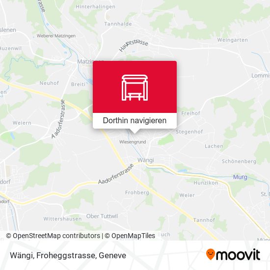Wängi, Froheggstrasse Karte