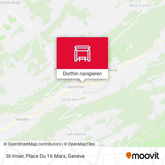 St-Imier, Place Du 16 Mars Karte