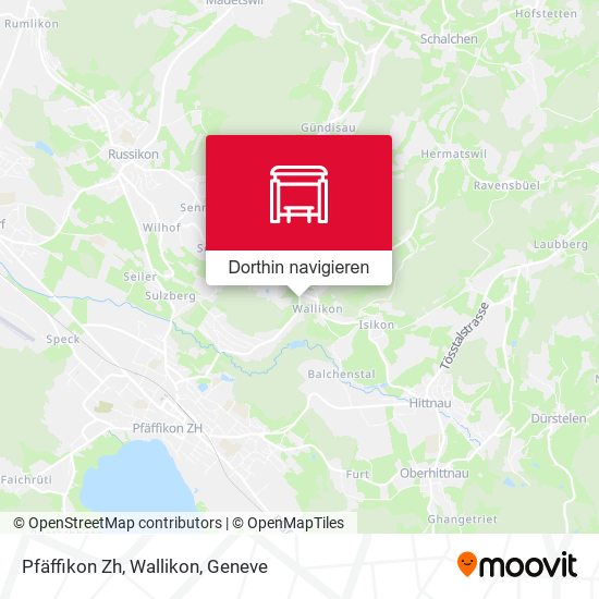 Pfäffikon Zh, Wallikon Karte