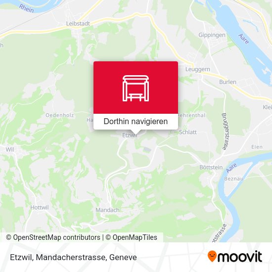 Etzwil, Mandacherstrasse Karte