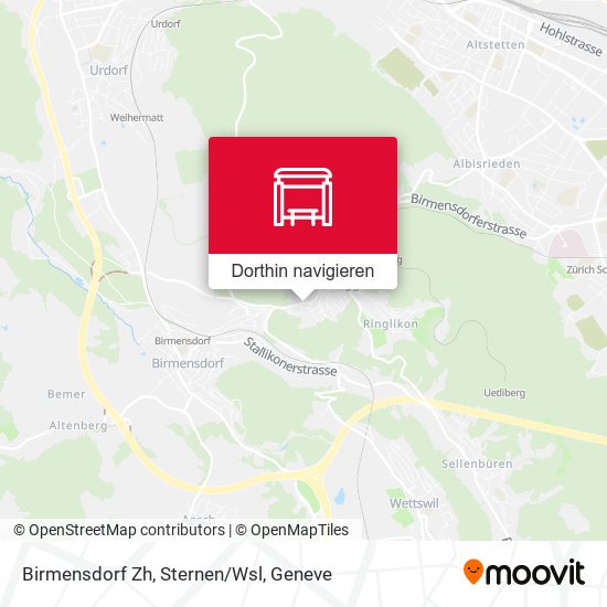 Birmensdorf Zh, Sternen/Wsl Karte