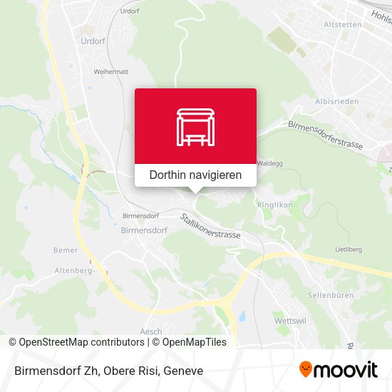 Birmensdorf Zh, Obere Risi Karte
