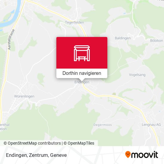 Endingen, Zentrum Karte