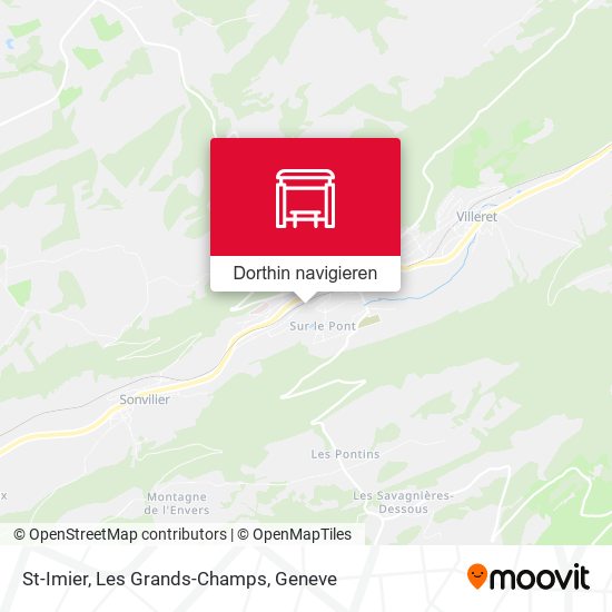 St-Imier, Les Grands-Champs Karte
