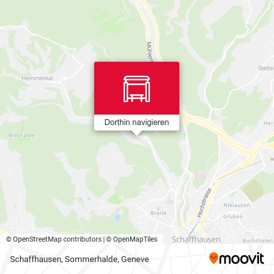Schaffhausen, Sommerhalde Karte