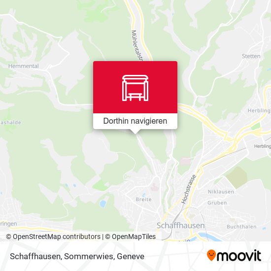 Schaffhausen, Sommerwies Karte