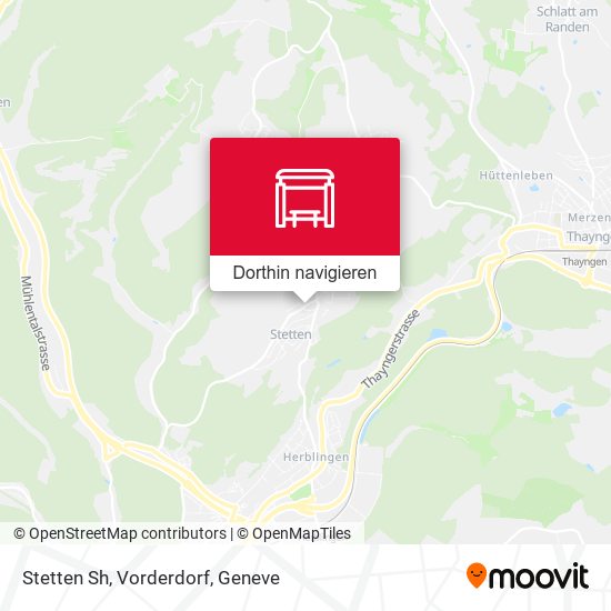 Stetten Sh, Vorderdorf Karte