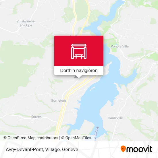 Avry-Devant-Pont, Village Karte