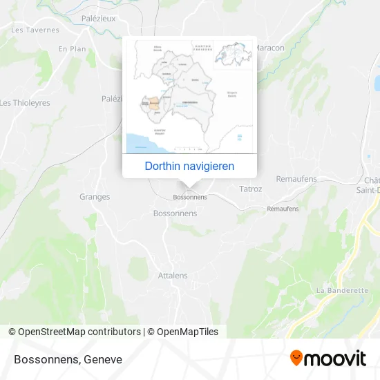 Bossonnens Karte
