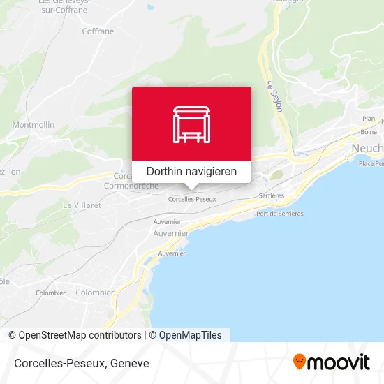 Corcelles-Peseux Karte