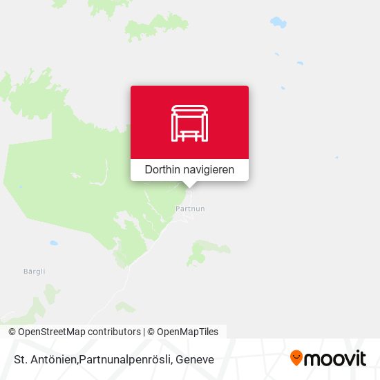 St. Antönien,Partnunalpenrösli Karte
