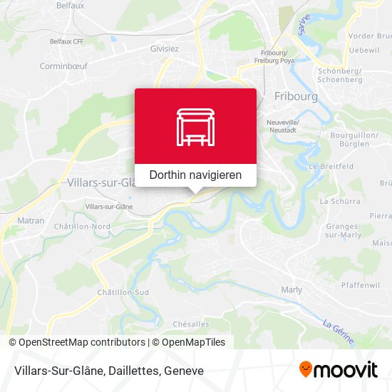 Villars-Sur-Glâne, Daillettes Karte