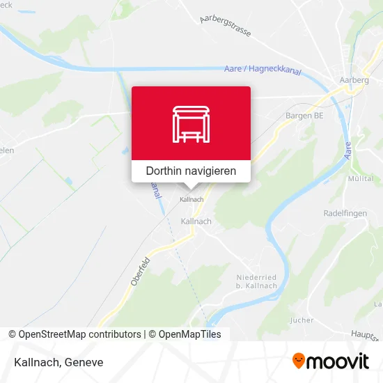 Kallnach Karte
