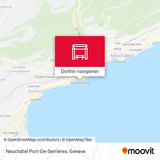 Neuchâtel Port-De-Serrières Karte