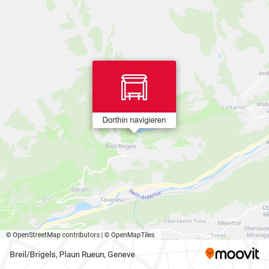 Breil/Brigels, Plaun Rueun Karte