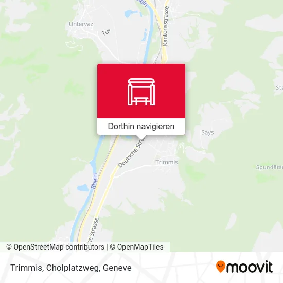 Trimmis, Cholplatzweg Karte