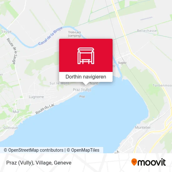 Praz (Vully), Village Karte