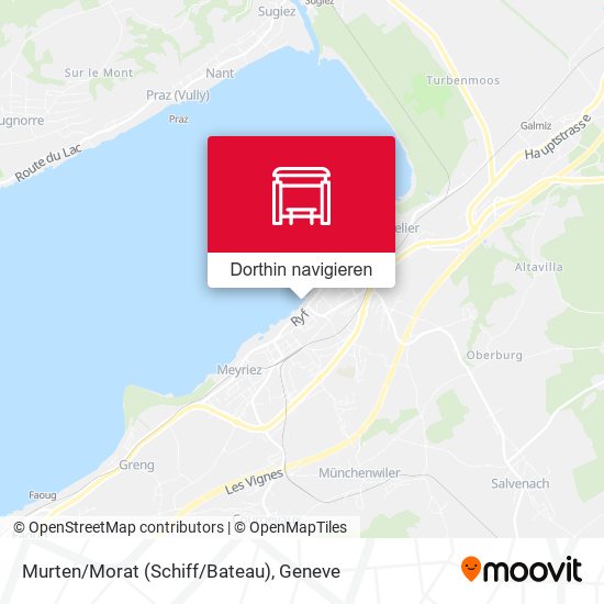 Murten/Morat (Schiff/Bateau) Karte