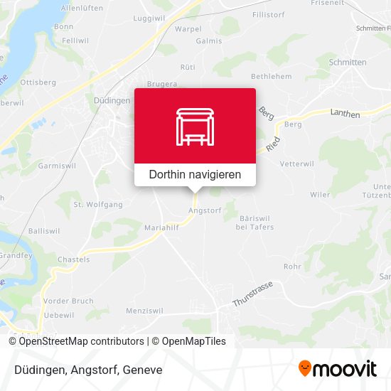Düdingen, Angstorf Karte