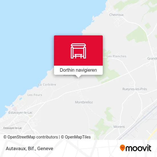 Autavaux, Bif. Karte