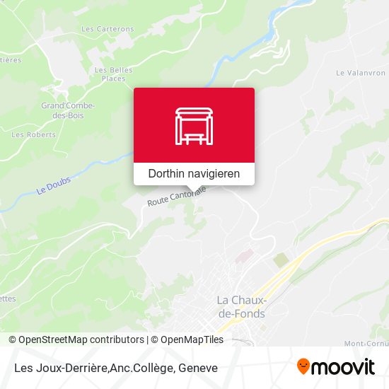 Les Joux-Derrière,Anc.Collège Karte