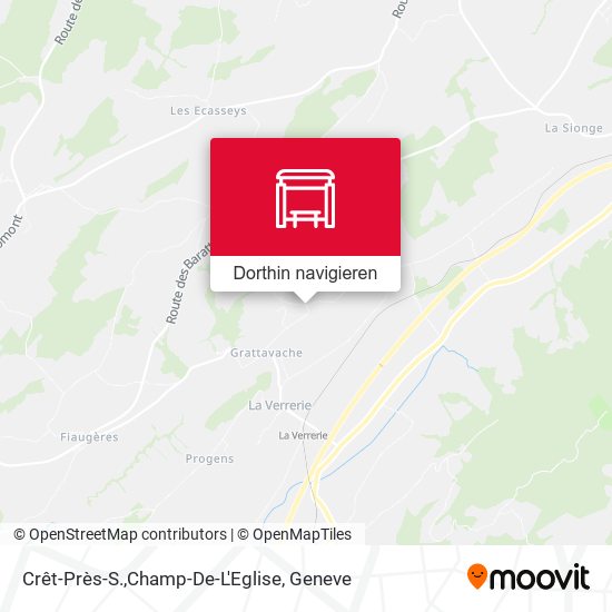 Crêt-Près-S.,Champ-De-L'Eglise Karte