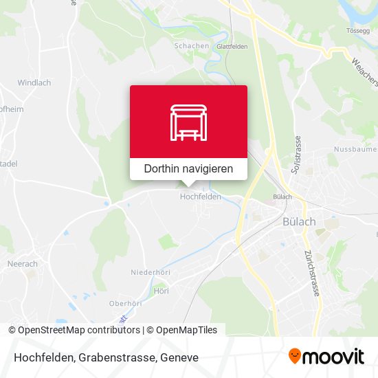 Hochfelden, Grabenstrasse Karte