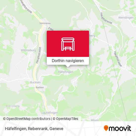 Häfelfingen, Rebenrank Karte