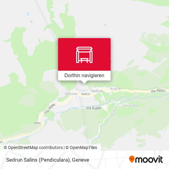 Sedrun Salins (Pendiculara) Karte