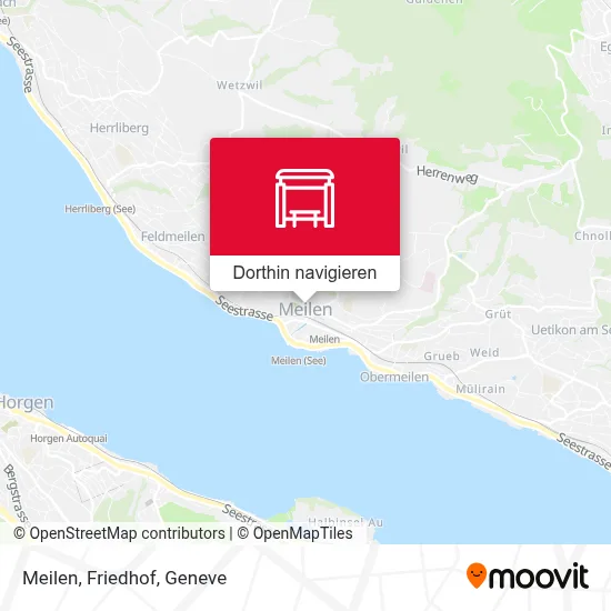 Meilen, Friedhof Karte