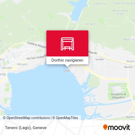 Tenero (Lago) Karte