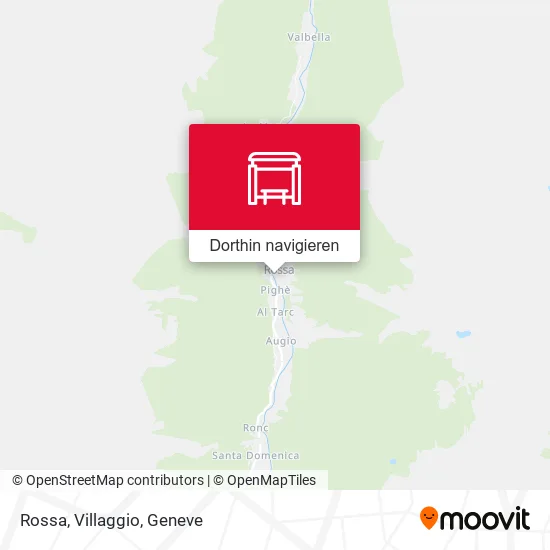 Rossa, Villaggio Karte