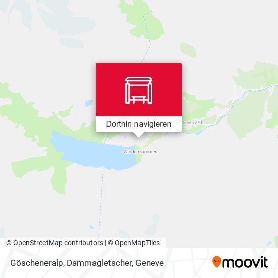Göscheneralp, Dammagletscher Karte