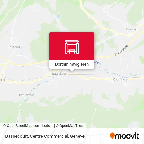 Bassecourt, Centre Commercial Karte