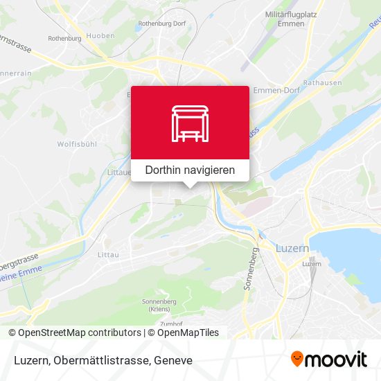 Luzern, Obermättlistrasse Karte