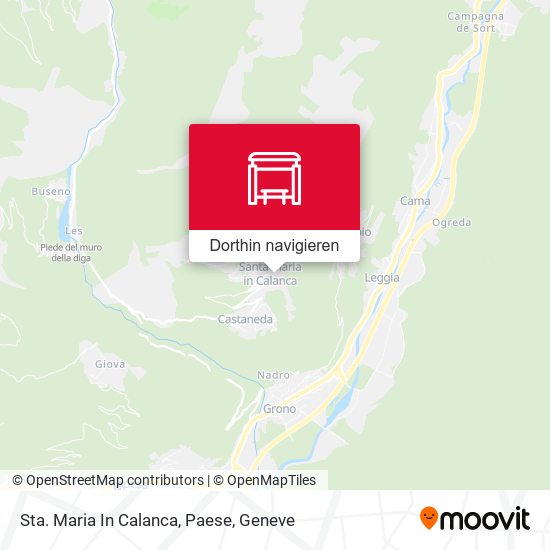 Sta. Maria In Calanca, Paese Karte