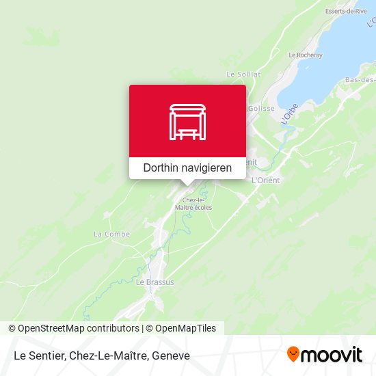 Le Sentier, Chez-Le-Maître Karte