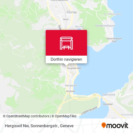 Hergiswil Nw, Sonnenbergstr. Karte