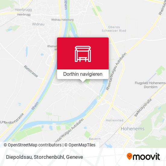 Diepoldsau, Storchenbühl Karte