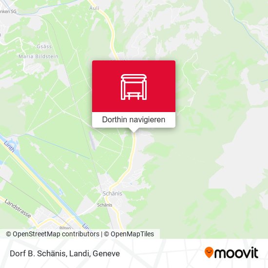 Dorf B. Schänis, Landi Karte